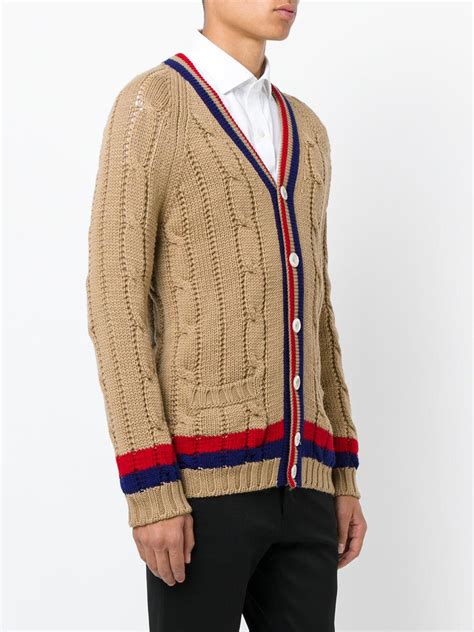 gucci caedifan mens|gucci cardigan sweaters for men.